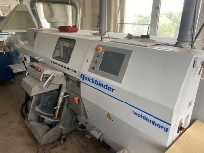Perfect Binder Wohlenberg Quickbinder with Hotmelt, PUR and Gazing unit