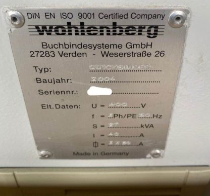 Perfect Binder Wohlenberg Quickbinder with Hotmelt, PUR and Gazing unit - Image 19