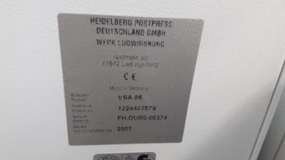 Vertical stack delivery with compression station Heidelberg Stahlfolder VSA 86 H - Image 5