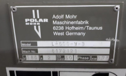 Pilelifter Polar Mohr L 600-W-3 with tub - Image 2
