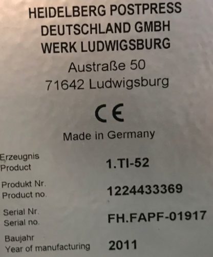 Taschenfalzmaschine Heidelberg Stahlfolder  Ti 52-4-4-Fi Tremat mit SAK 56 - Image 7