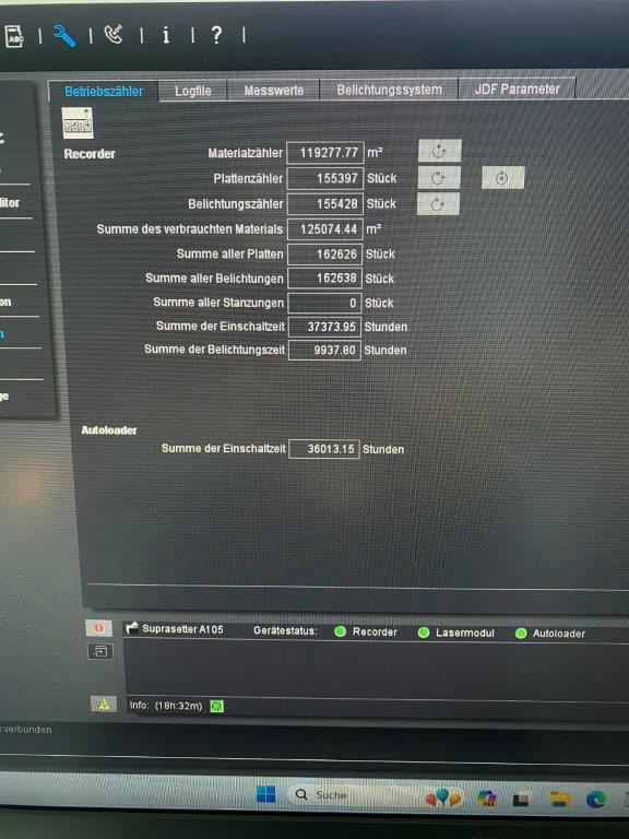 8up Thermal-CTP Heidelberg Suprasetter A 105 mit SCL und Prinect Metashooter V.13 - الصورة 3