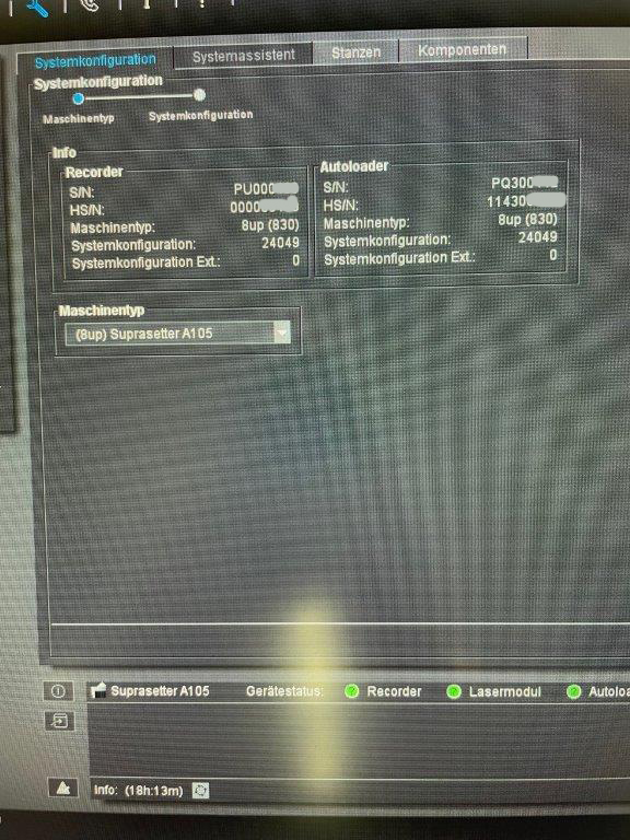 8up Thermal-CTP Heidelberg Suprasetter A 105 mit SCL und Prinect Metashooter V.13 - الصورة 6