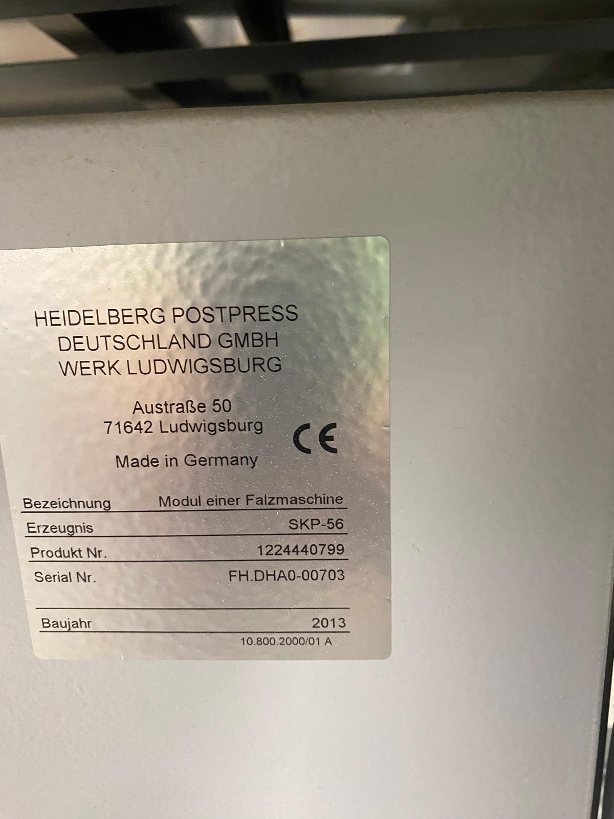 Heidelberg Stahlfolder TH 56-6-FFH Tremat mit Schuppenpressauslage SKP 56 - Image 3
