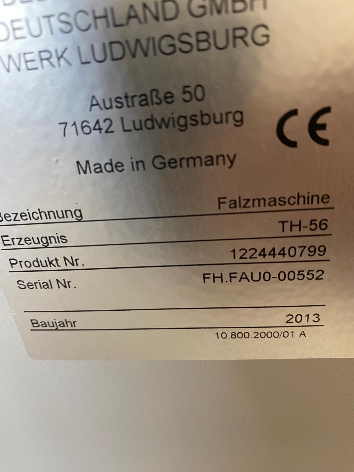 Heidelberg Stahlfolder TH 56-6-FFH Tremat mit Schuppenpressauslage SKP 56 - Image 13