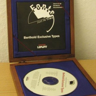 Berthold Exclusiv Types Schriften Fonds auf CD