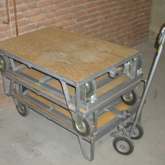 Plattformwagen ohne Handgriffe - Fahrbühne mit Deichsel Tragfähigkeit 500kg