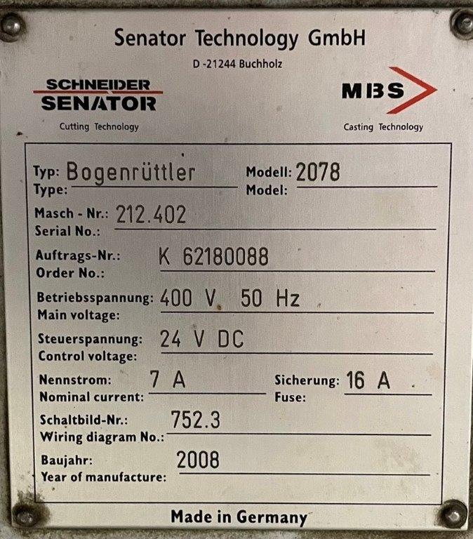 Schneider Senator 155 H CT Großformat Schneidelinie – Bild 4