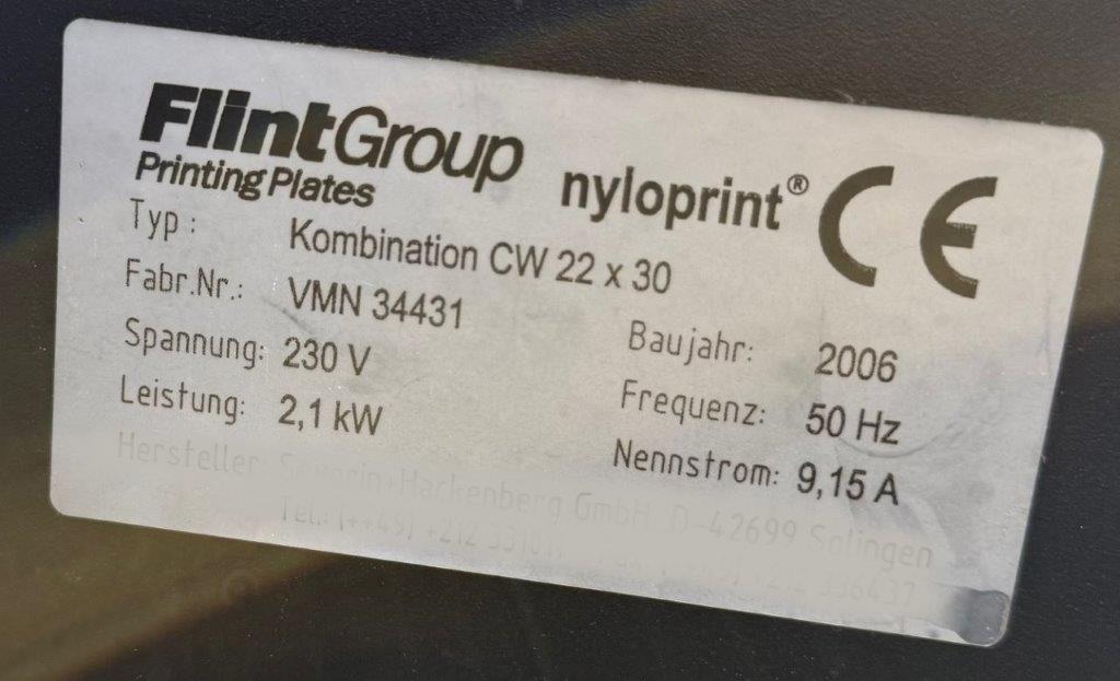 Klischeeherstellung BASF / Flint Nyloprintanlage CW 22 x 30 - Image 5