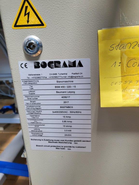 Bograma BSM 450 Multi Servo inline Hubstanzmaschine und Bograma SAB 550 Schuppenbandauslage – Bild 7
