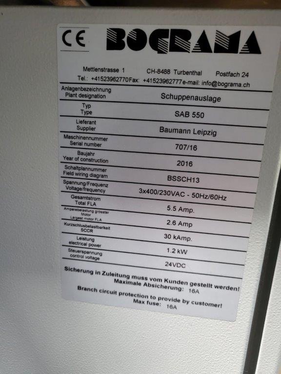 Bograma BSM 450 Multi Servo inline Hubstanzmaschine und Bograma SAB 550 Schuppenbandauslage – Bild 17
