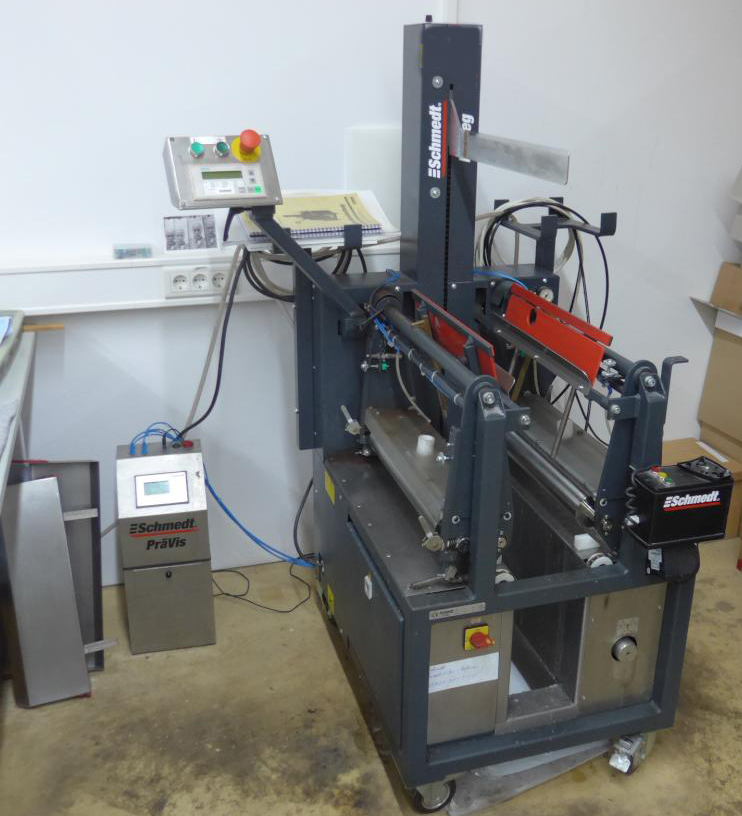 SCHMEDT PRÄLEG 18-30 Buchblockbeleim- und Einhängemaschine mit PräVis automatische Wasserzufuhr