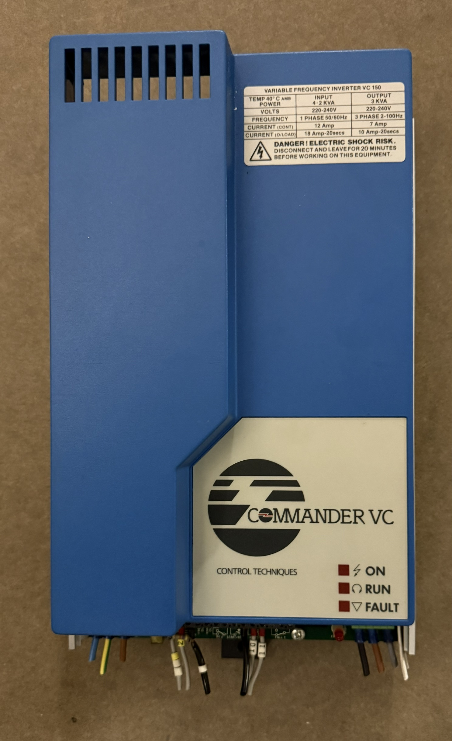 Control Techniques Comander VC 150 Variabler Frequenzumrichter VC 150