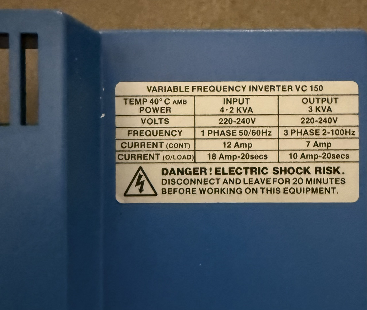 Control Techniques Comander VC 150 Variabler Frequenzumrichter VC 150 – Bild 3